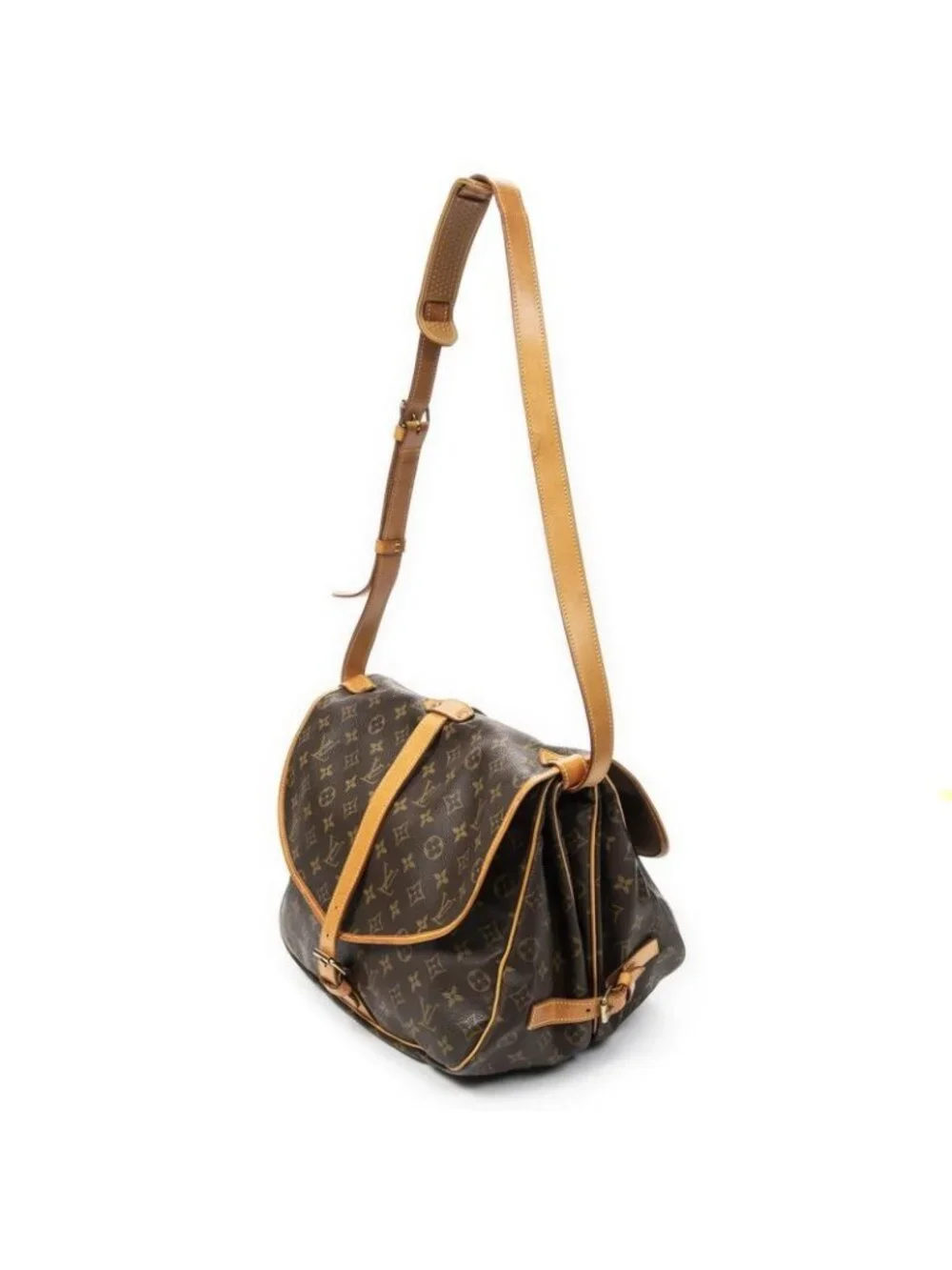 Louis Vuitton Saumur Brown Monogram Canvas - Picture 2 of 10